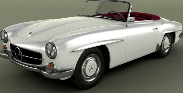 Mercedes-Benz 190 SL 3D Model