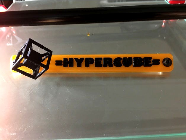 Hypercube Name Plate by tongphan93