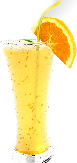 Glass Orange Juice 3D Model