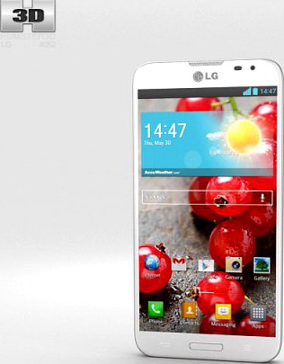 LG Optimus G Pro White 3D Model