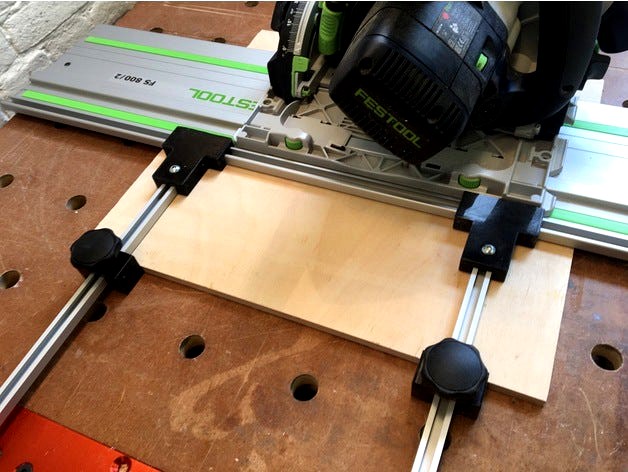 Parallel guides for (Festool) track saw by janwijbrand