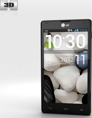LG Optimus G E970 Black 3D Model
