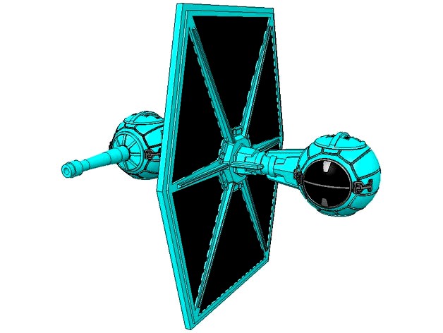 SW - TIE Experimental Drone-Fighter by Astrofossil