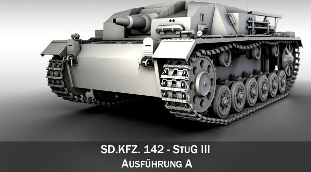 StuG III - Ausf A 3D Model