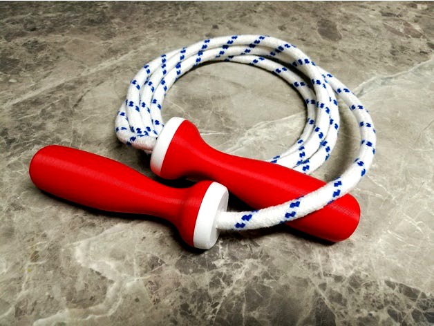 Skipping Rope Handles with Threaded Caps by leeph