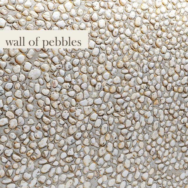 Wall of pebbles 3D Model