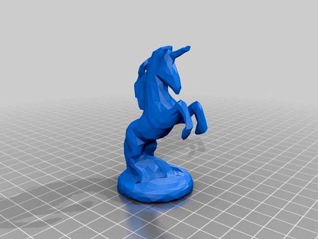 Low Poly Unicorn by Reanimatednerd