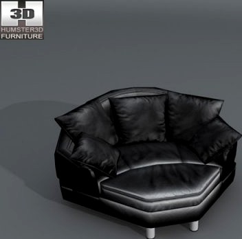 Space Big corner sofa 3D Model