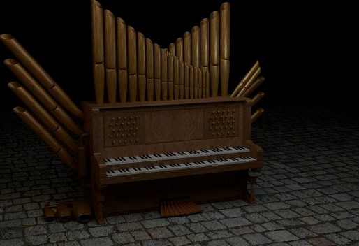 Steampunk organ 3D Model