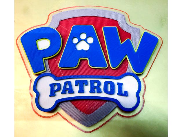 PAW Patrol 5 Color Print by Rhino99