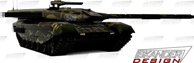 T-14 Armata ISKANDER-3M Russian Battle Futuristic 3D Model