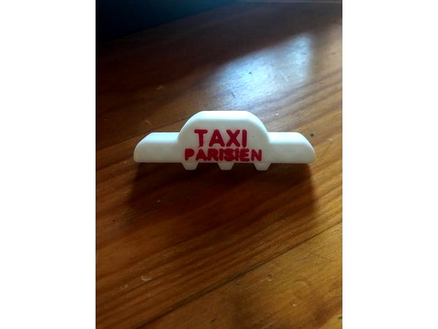 Lumineux Taxi poste clef by steftroisd