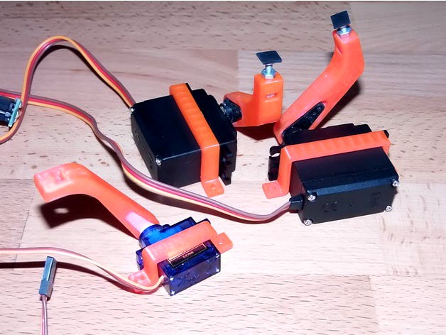 Universal "Button pusher" SG90, MG996R by Jori