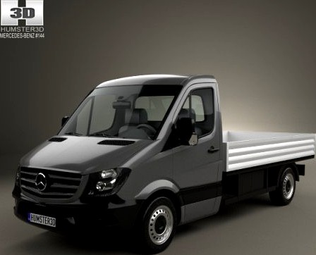 Mercedes-Benz Sprinter Drop Side Single Cab 2013 3D Model