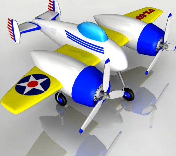Toy plane PX-500 3D Model