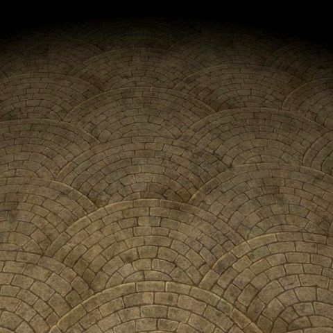 Ground stone tile 3D Model