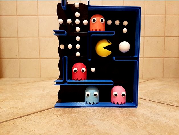 Pac-Man Maze by Zarbuta 3d model