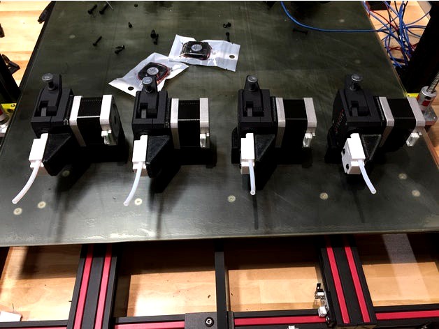 V-Slot NEMA17 Bondtech Extruder Mount by noctemlabs