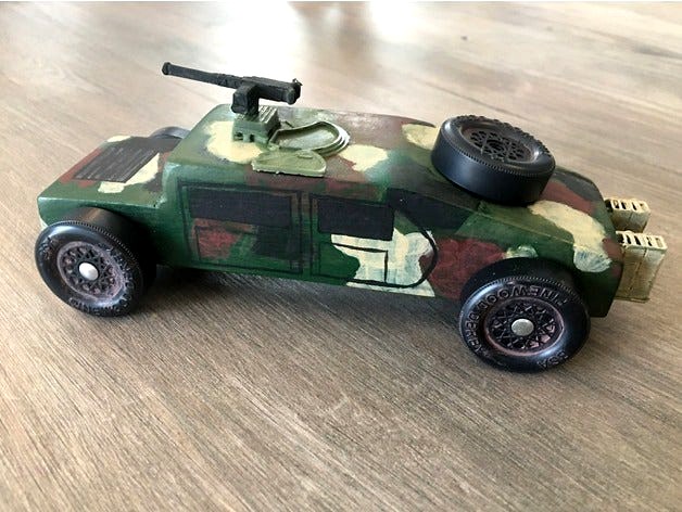 Pinewood Derby Humvee by bitterwizard