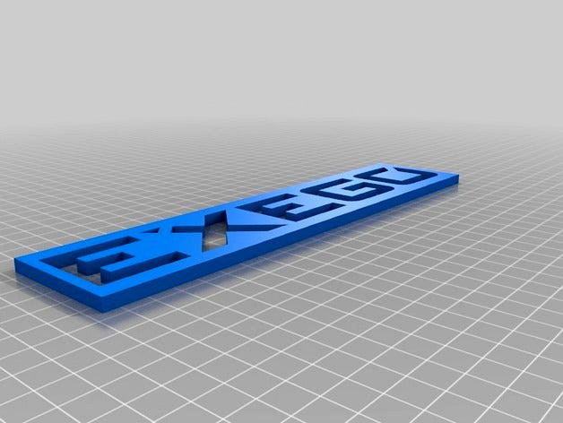 Exego Logo by dsproject 3d model