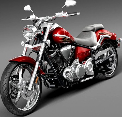 Yamaha Raider S 2015 3D Model