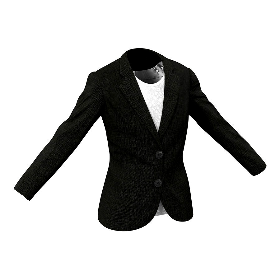 Women Suit Jacket 3D Model