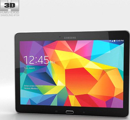 Samsung Galaxy Tab 4 101-inch LTE Black 3D Model