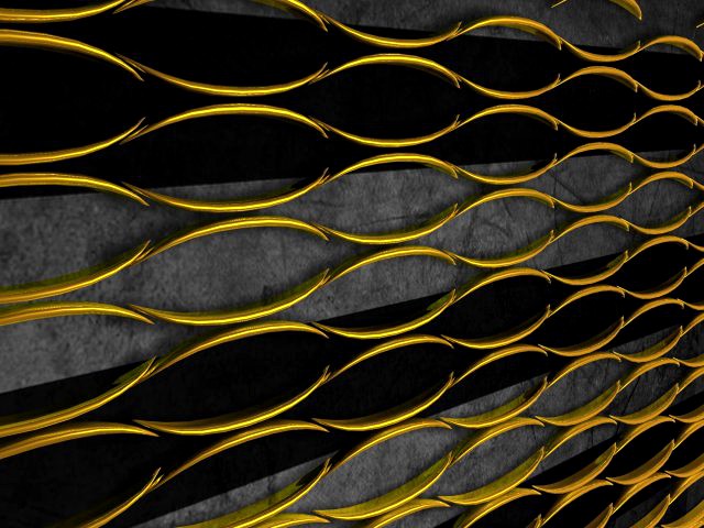 Gold wall pannel 3D Model
