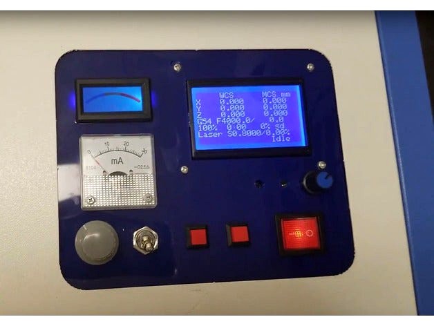 K40 Analog Custom Control Panel For Cohesion3D GLCD by TechBravoTN