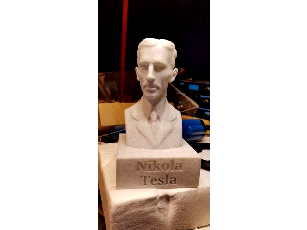 Tesla Bust with Plinth by brentd27