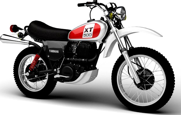 Yamaha XT500 1975 3D Model