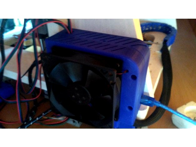 Case for ramps with 92mm fan and for diamond hotend by Millomaker