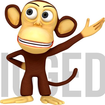 Monkey cartoon character model 3D Model