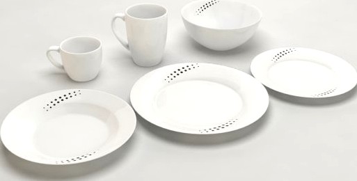 Common Round Dishes 3D Model