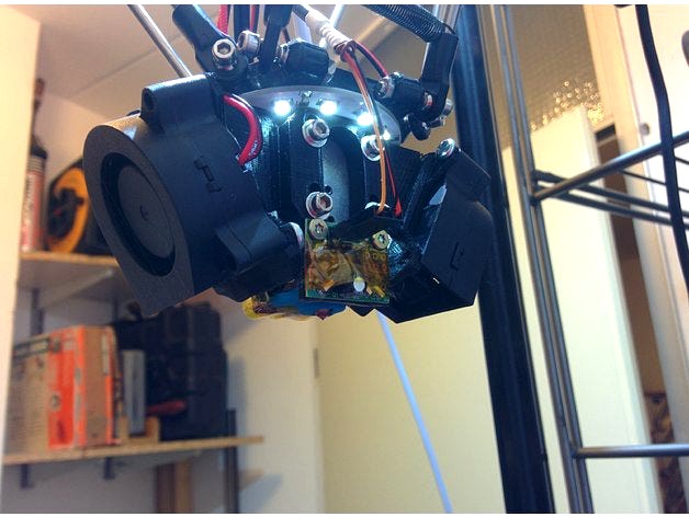 E3D clone DC42 IR sensor and 40mm radial part cooler adapter by Nanocube