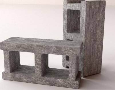 Cinderblock 3D Model