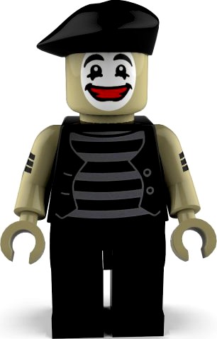 Happy Mime Lego 3D Model