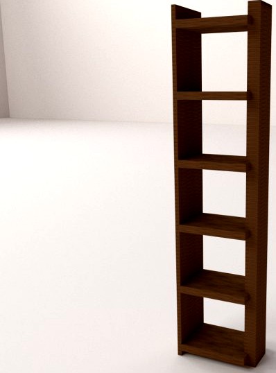Bookshelf v3 3D Model