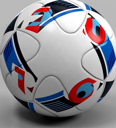 Beau Jeu Euro 2016 Adidas official ball 3D Model