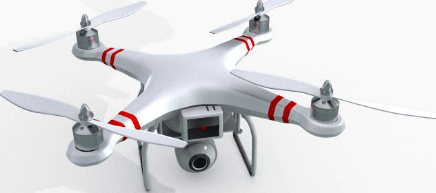 Phantom Quad Copter 3D Model