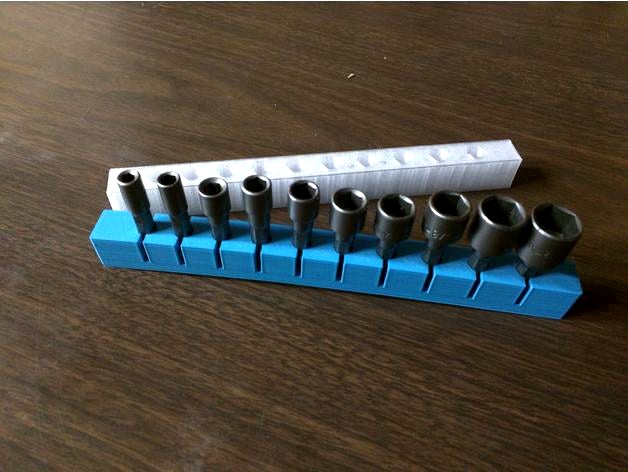 Variable Spacing Customizable Hex Bit Holder by whoneyc