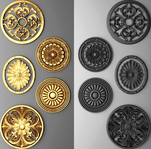 Rosette SET 3D Model