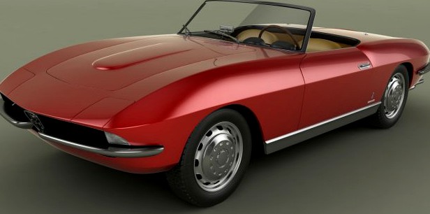 Alfa Romeo 2600 Cabriolet Speciale 3D Model