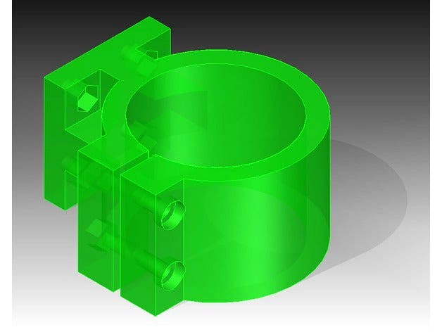 Hypercube CNC-Drill Mount - 36mm by Balmung83