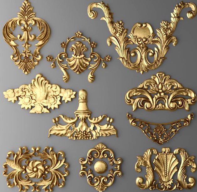 Cartouches SET 3D Model