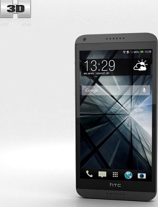 HTC Desire 816 Gray 3D Model