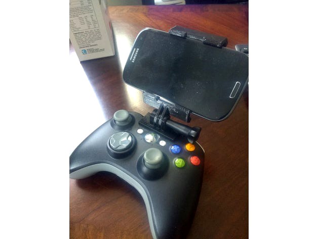 Xbox 360 Wireless Controller Phone Mount by vskid3