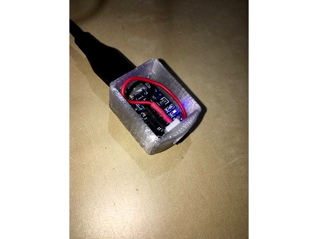 Box enclosure for Lithium Battery Charger Module 1A - TP4056 by bmanos