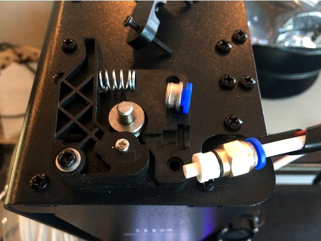 Monoprice Select Mini extruder cap to replace new OEM design by cmh