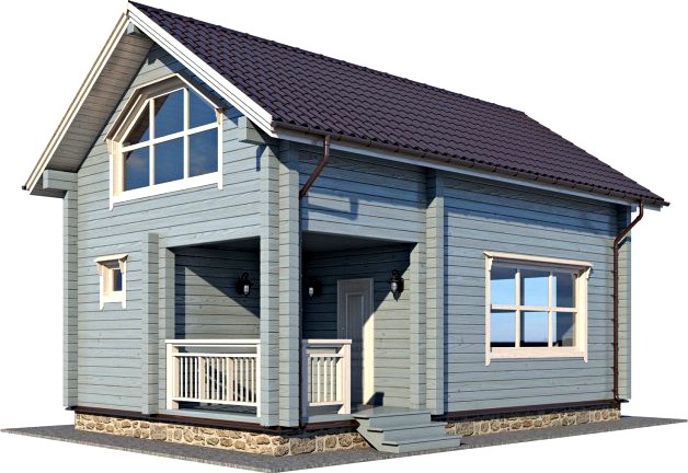 Log House 03 3D Model